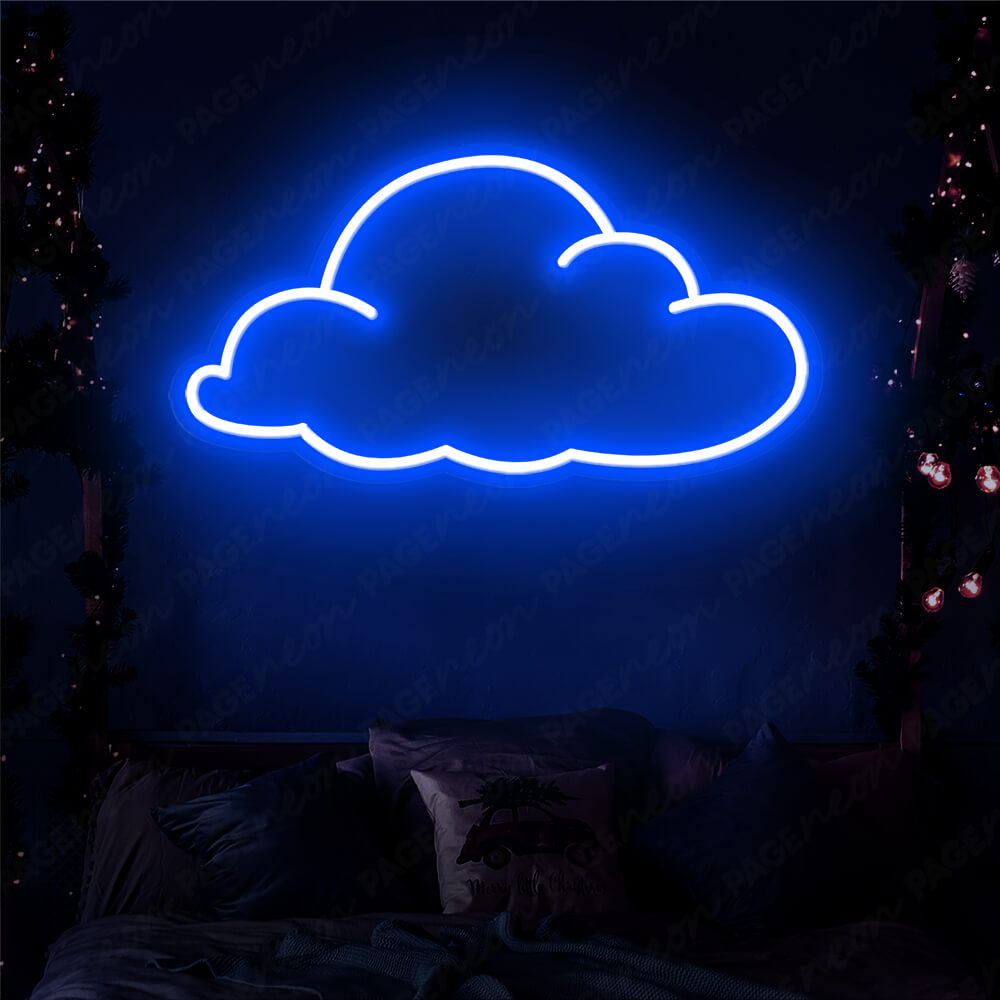 Cloud Neon Sign Blue Cloud Led Light