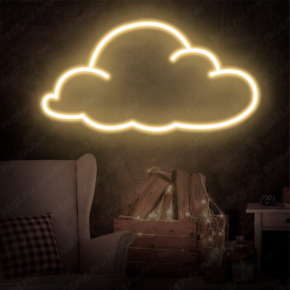 Led Cloud Sign Examples Cloud Neon Sign White Cloud Led Light - PageNeon