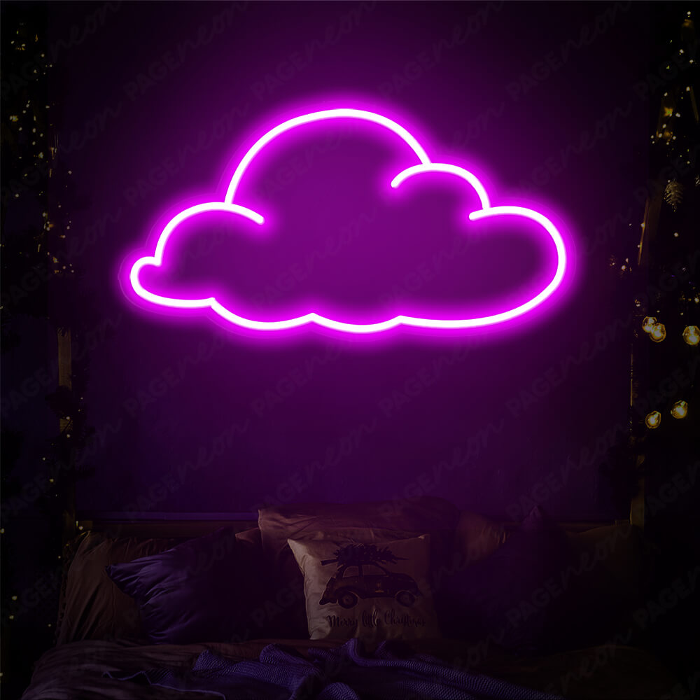 Cloud Neon Sign Purple Cloud Led Light