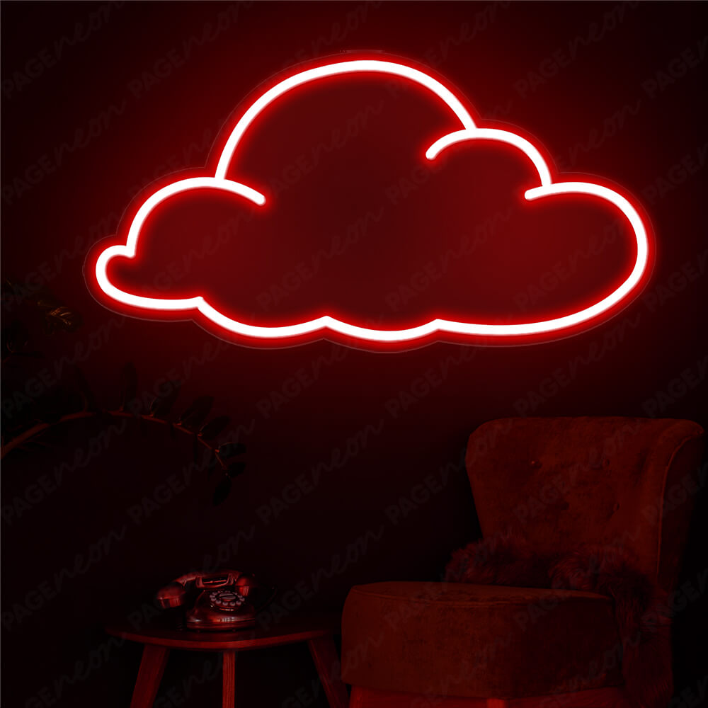 Cloud Neon Sign Red Cloud Led Light