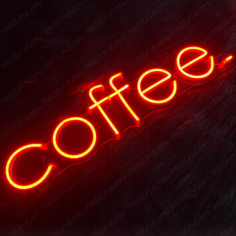 Coffee Neon Sign Led Light Feature
