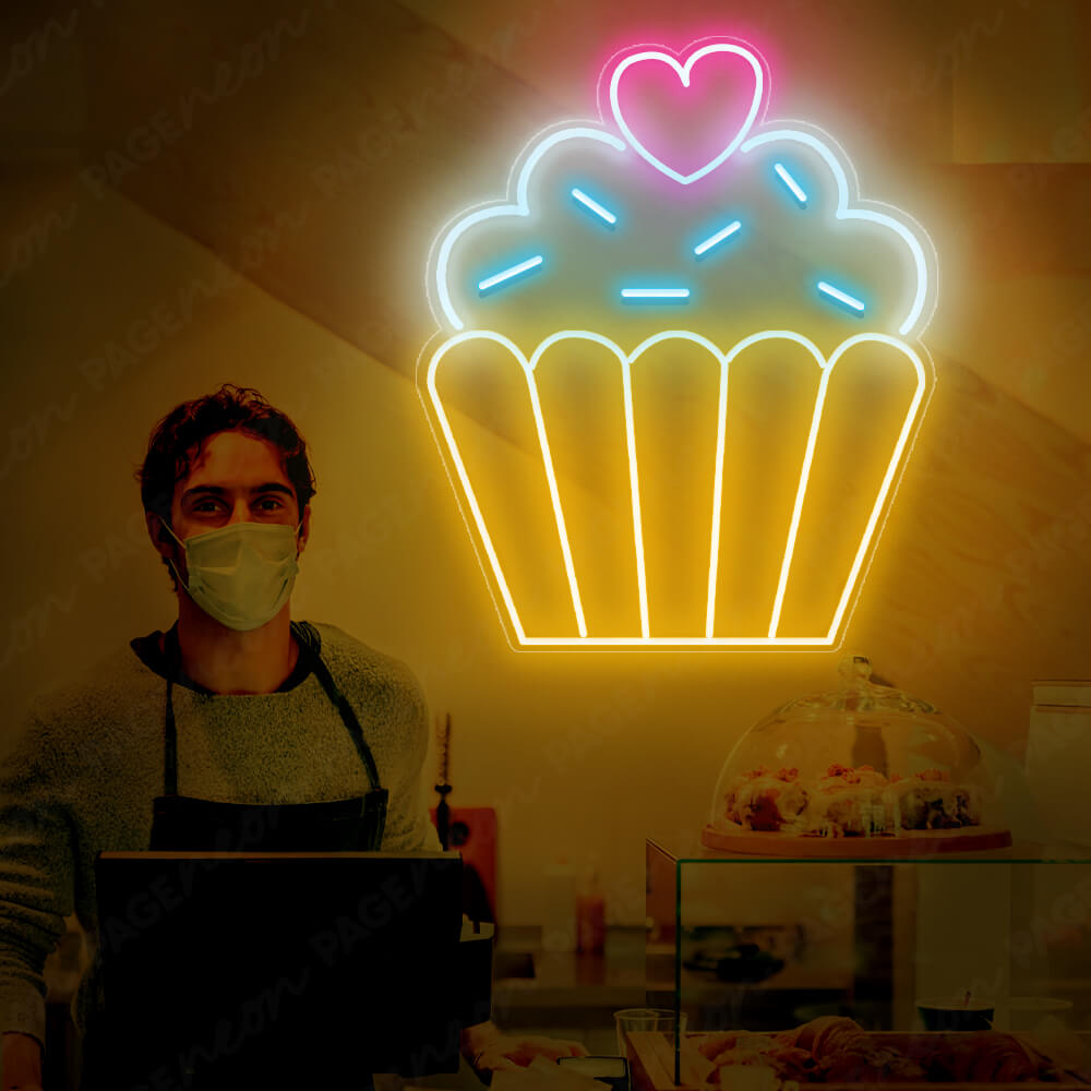 Cupcake Neon Sign Food Bakery Led Light 1