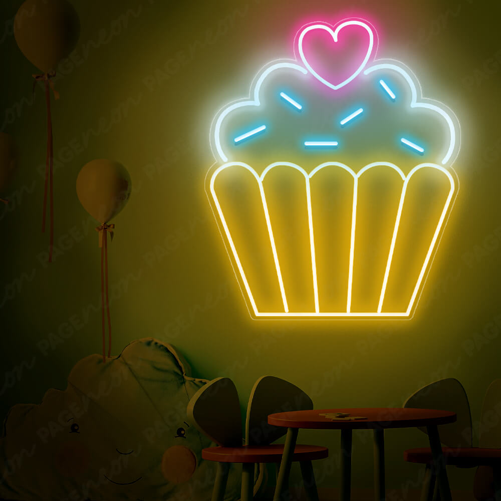 Cupcake Neon Sign Food Bakery Led Light 3