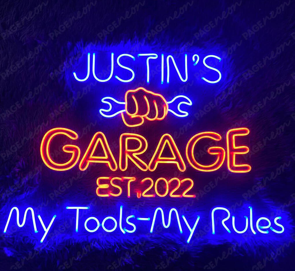 Custom Logo Business Neon Sign (Get Quote) Garage