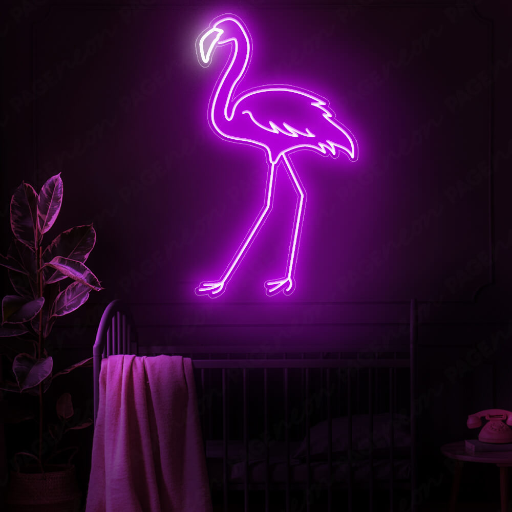 Flamingo Neon Light Purple