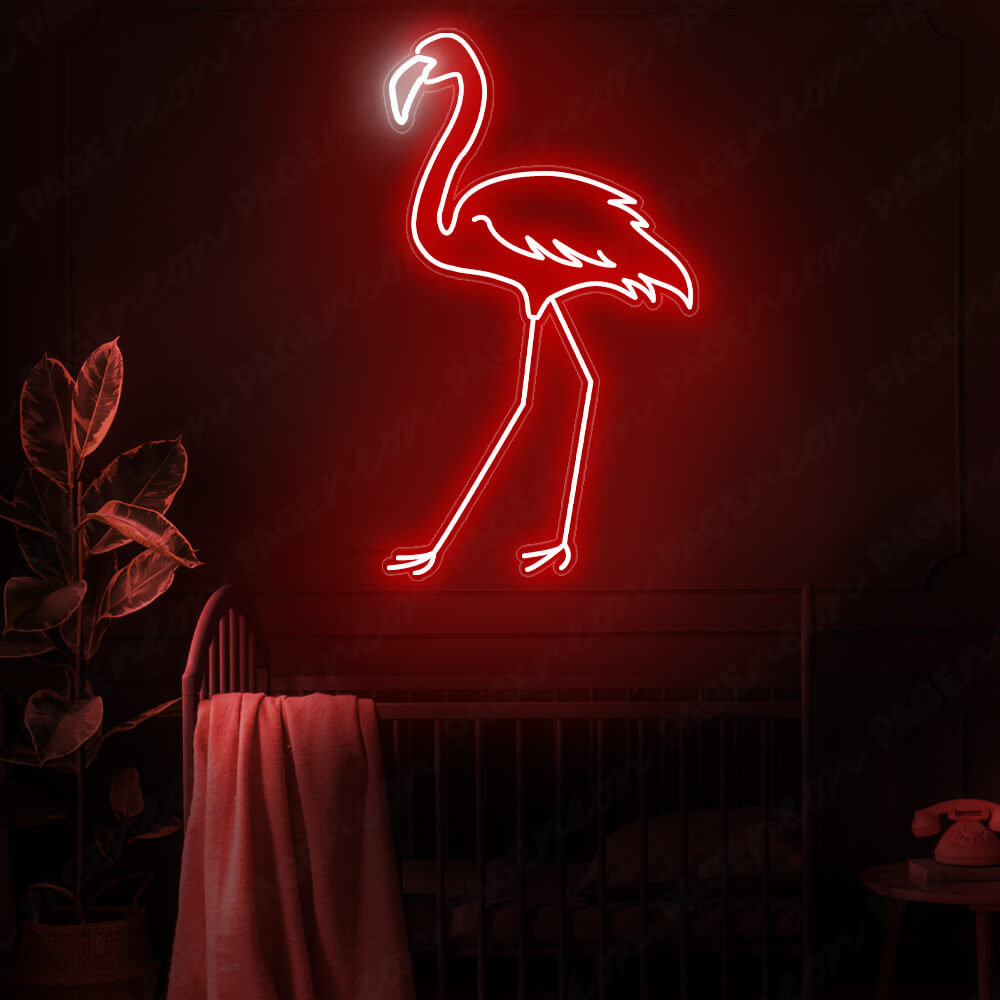 Flamingo Neon Light Red