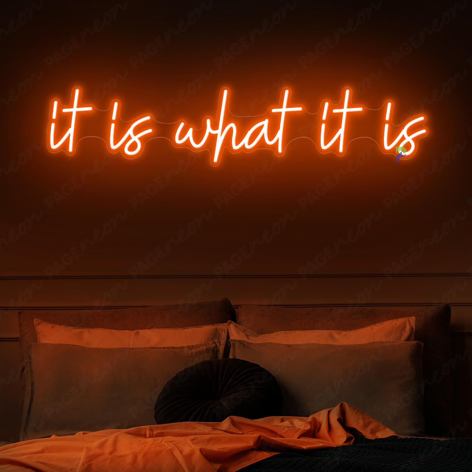 It Is What It Is Neon Sign Inspiration Led Sign Orange