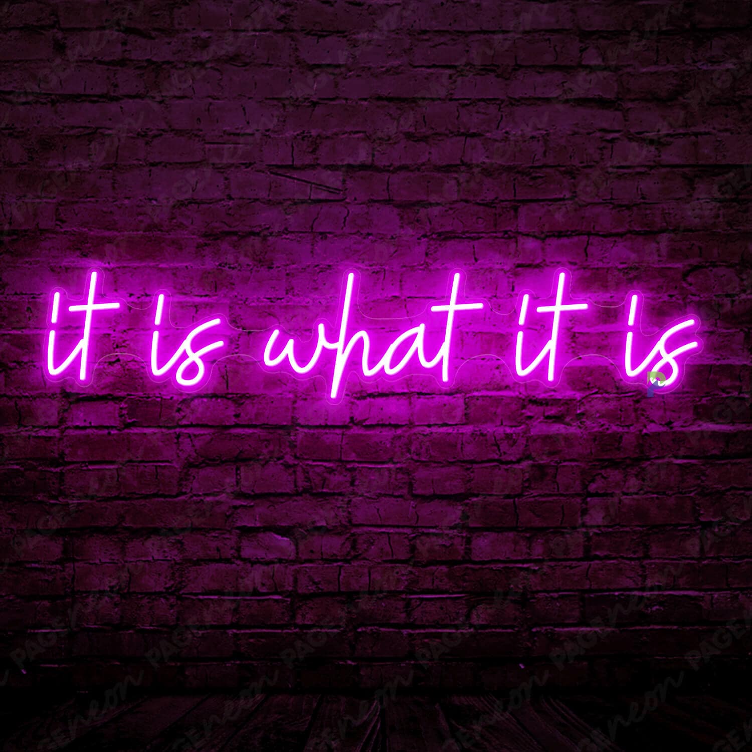 It Is What It Is Neon Sign Inspiration Led Sign Purple