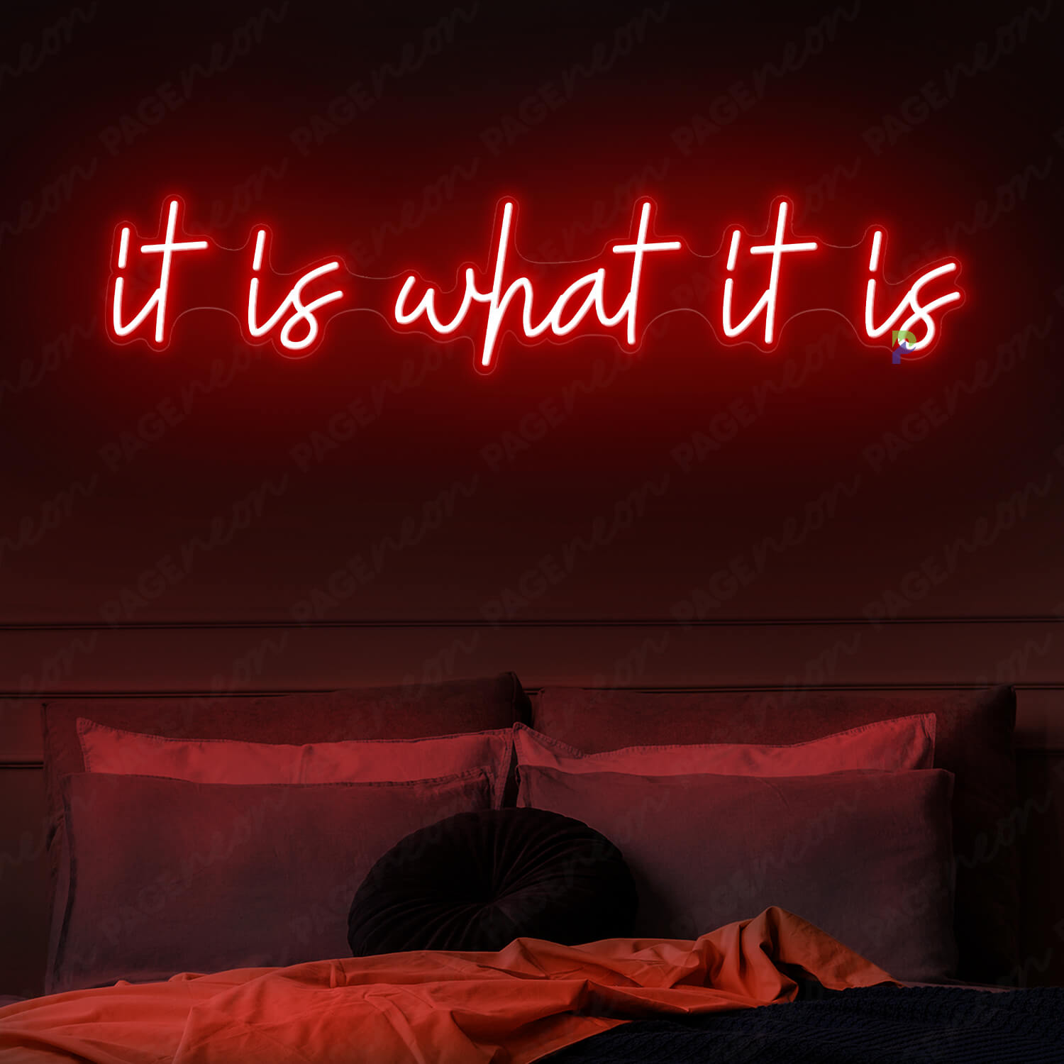 It Is What It Is Neon Sign Inspiration Led Sign Red
