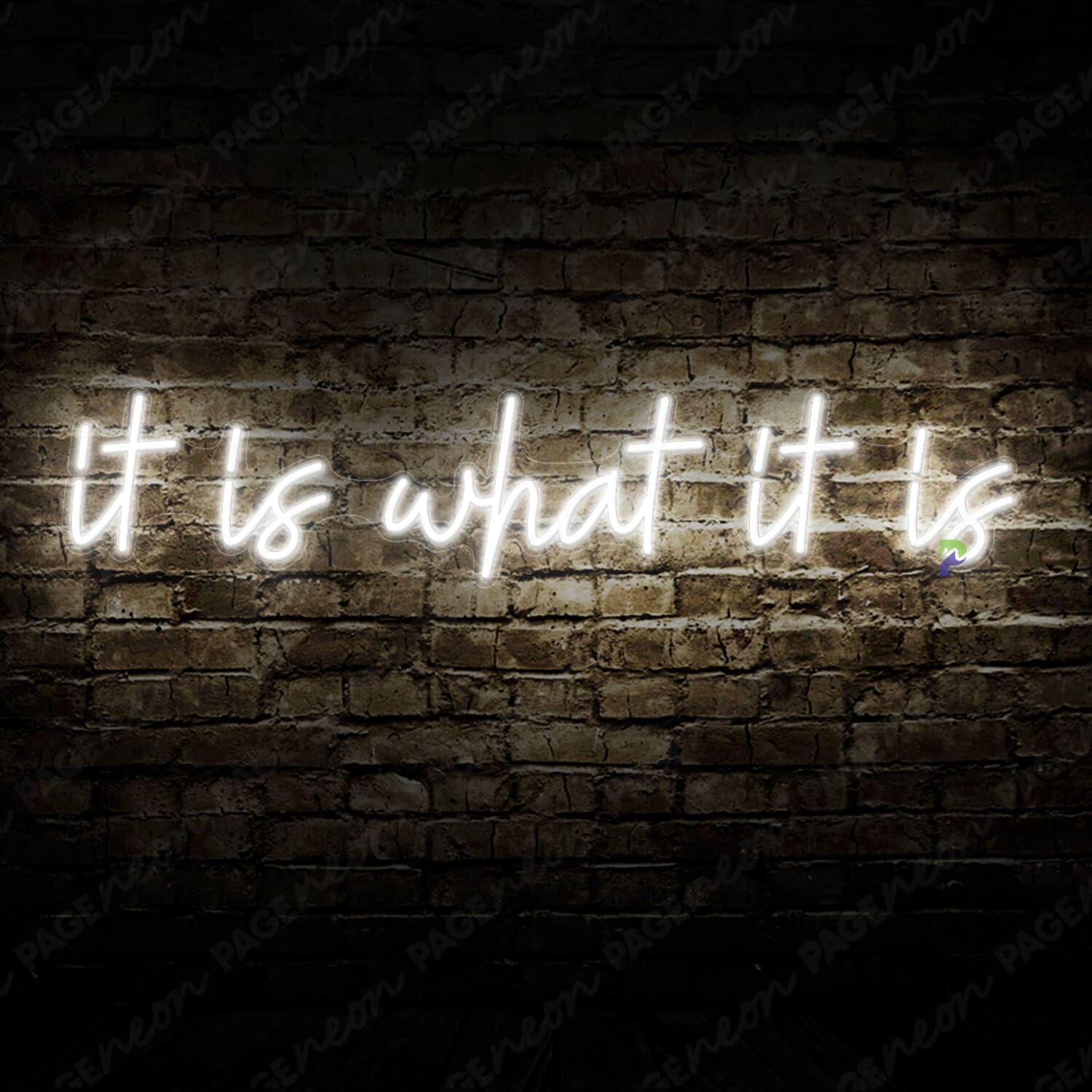 It Is What It Is Neon Sign Inspiration Led Sign White