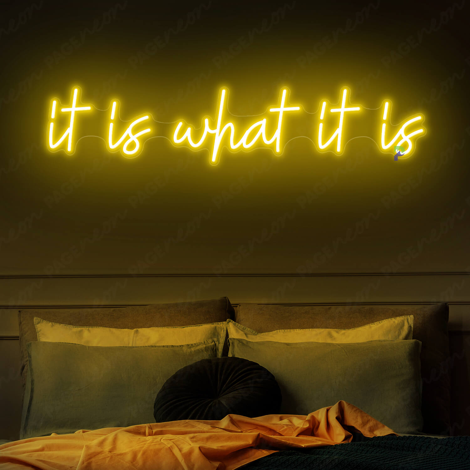 It Is What It Is Neon Sign Inspiration Led Sign Yellow