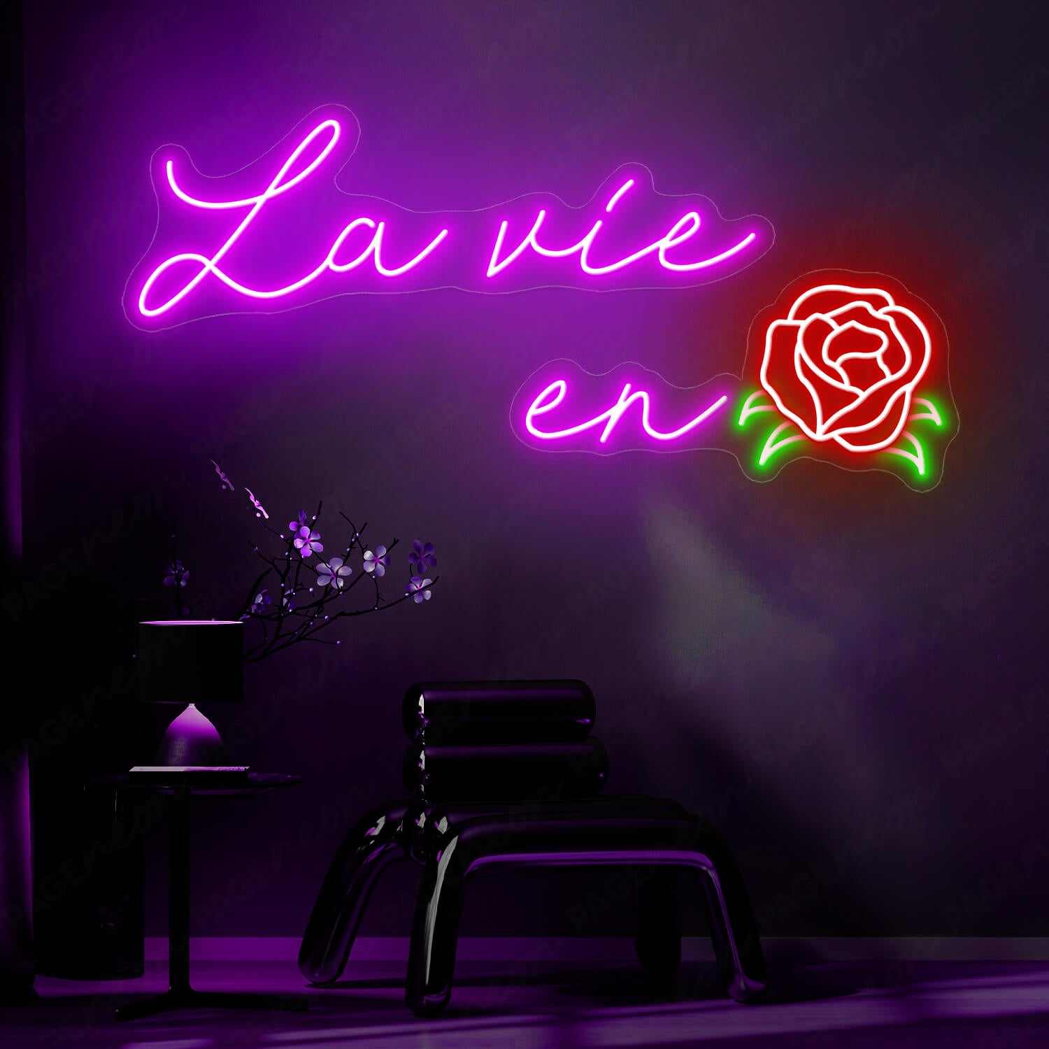 la.vie.en.rose88ページです。 La Vie En Rose Neon Sign Pink Love Light - PageNeon