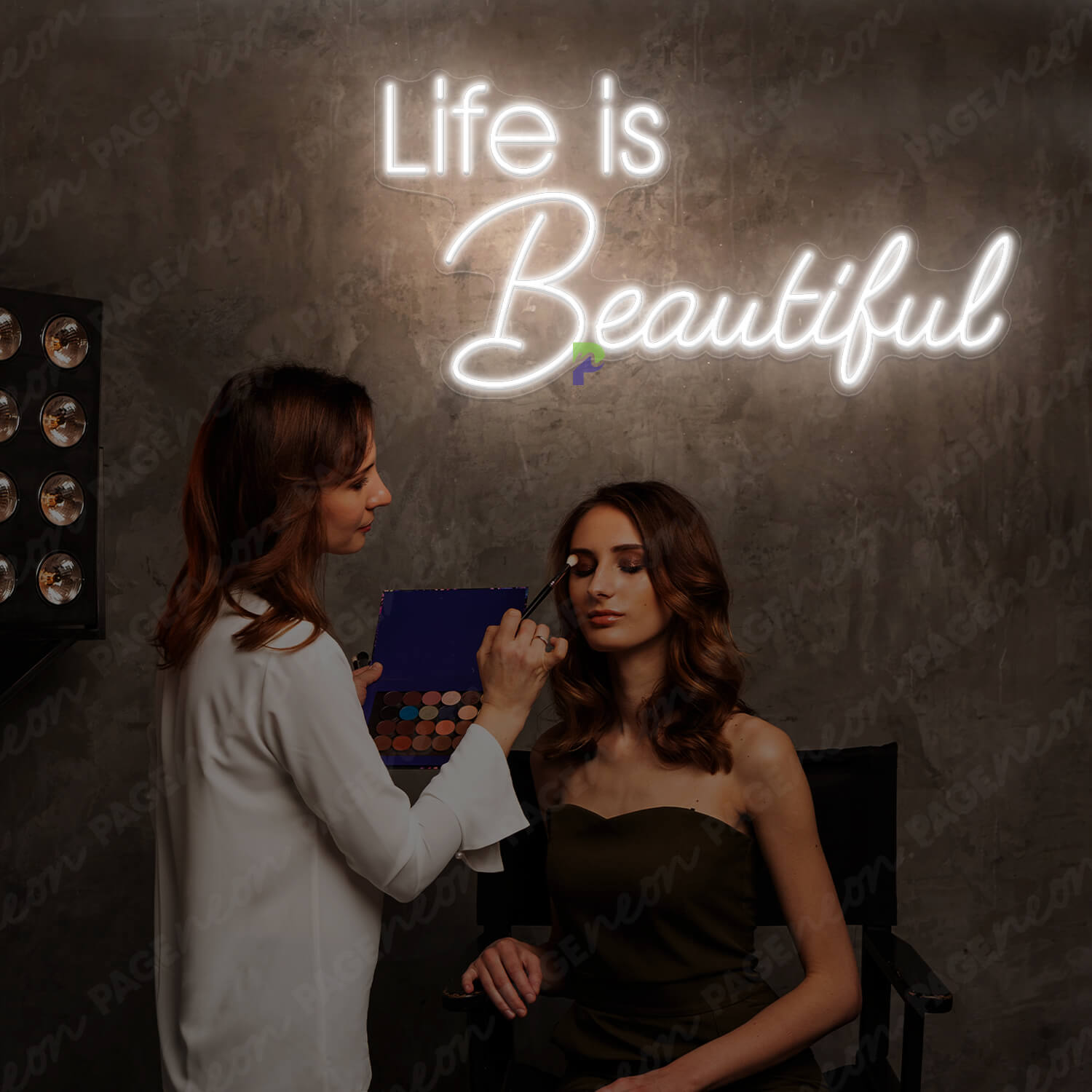 Life Is Beautiful Neon Sign White Led Light