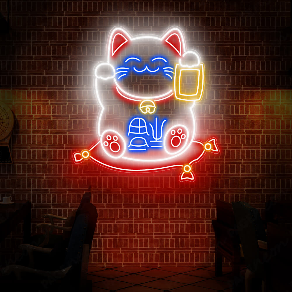 Lucky Cat Neon Sign Japanese Led Sign 2