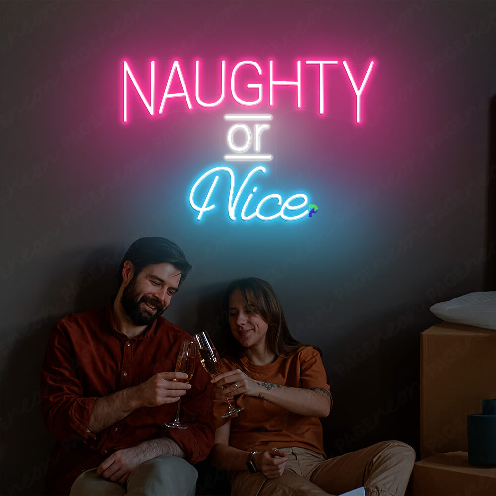 Naughty Neon Signs Man Cave Led Sign Pink