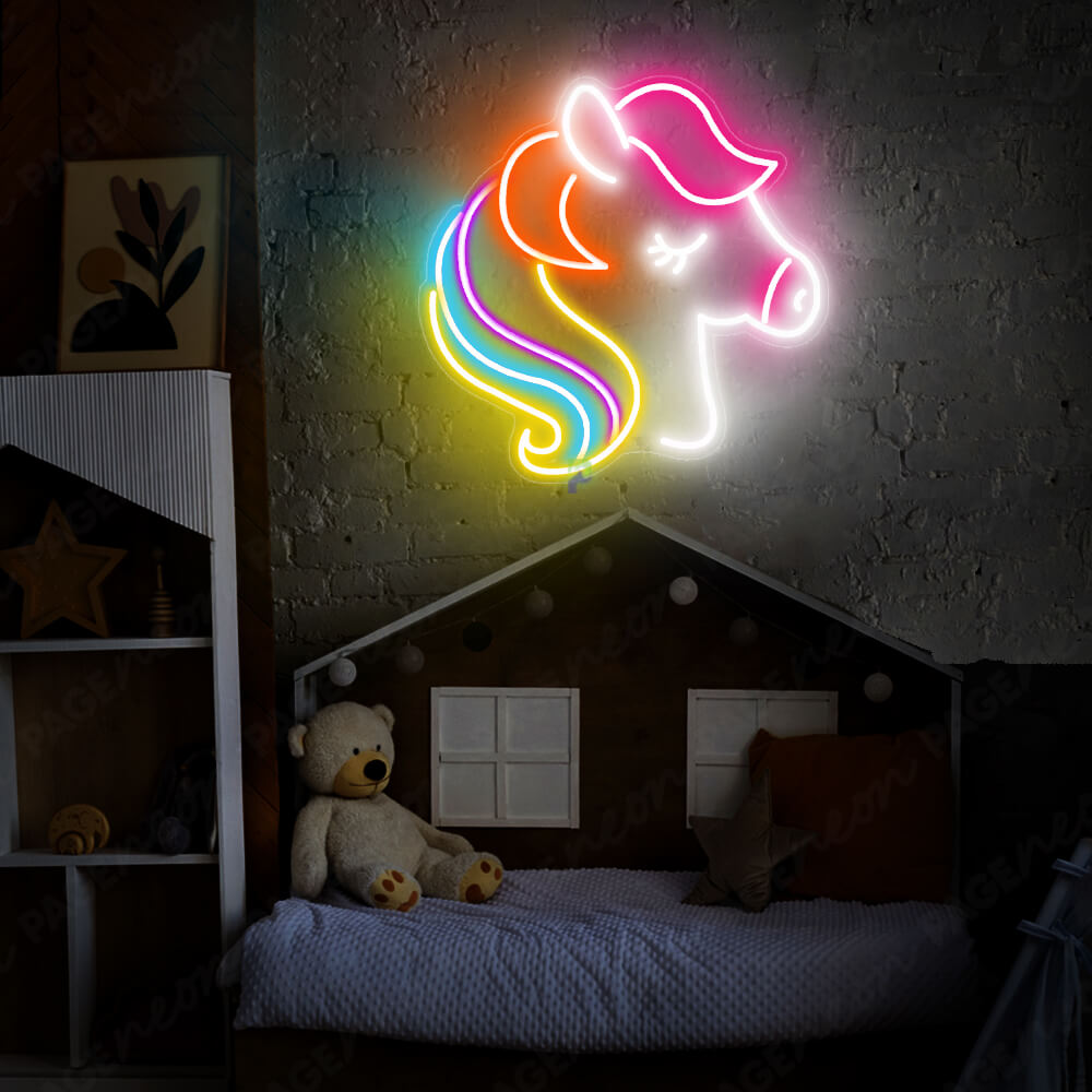 Neon Unicorn Sign Led Lights for Kids Room 3