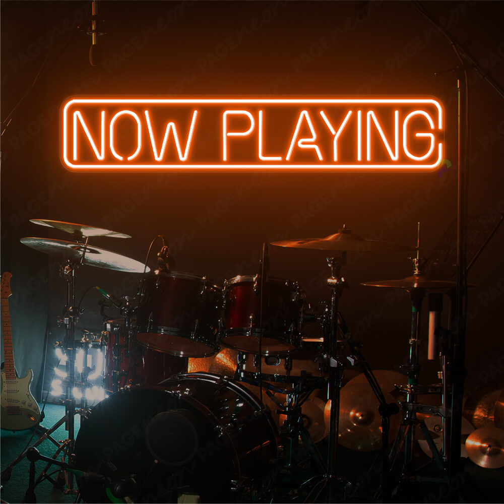 NOW PLAYING Sign - BINGKAI