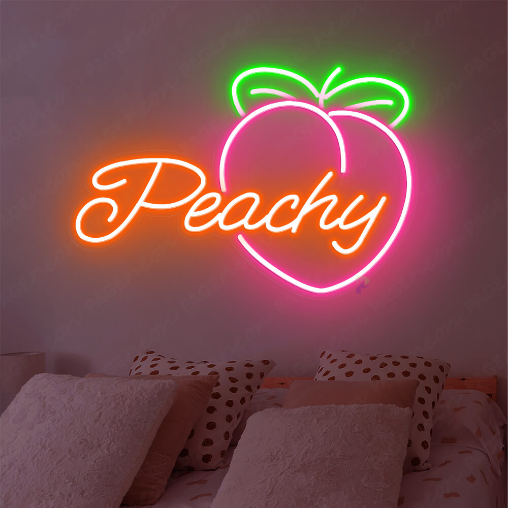Peach Neon Sign Orange Led Sign 2