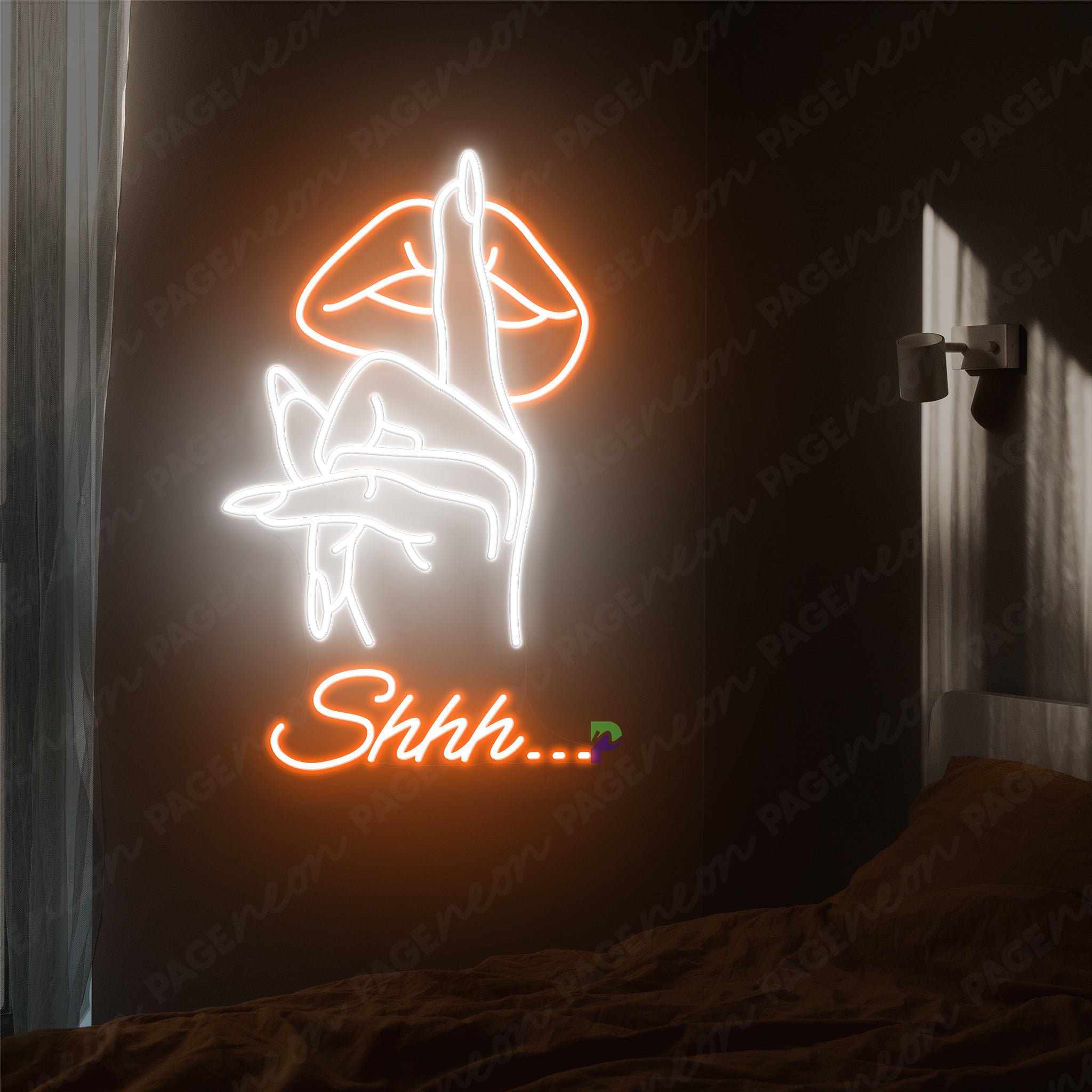 Shhh Neon Sign Man Cave Led Sign