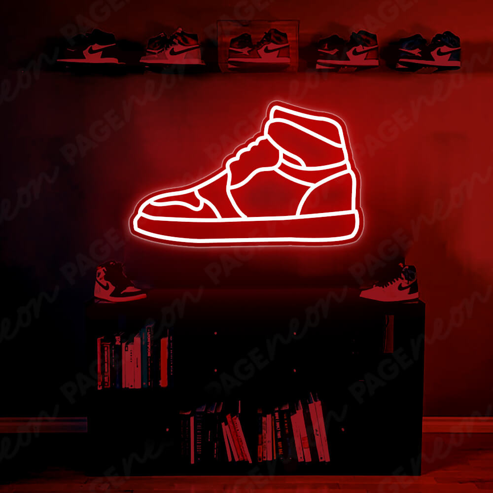 Sneaker Neon Sign Art Shoe Led Light Red