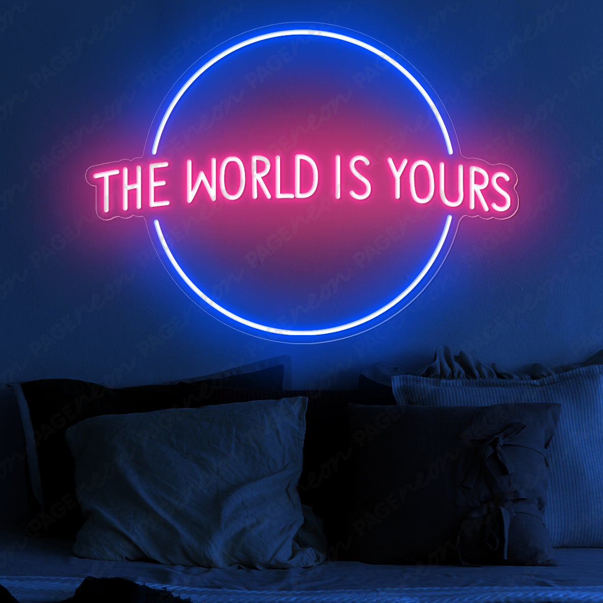 The World Is Yours Neon Sign Inspirational Led Light 3