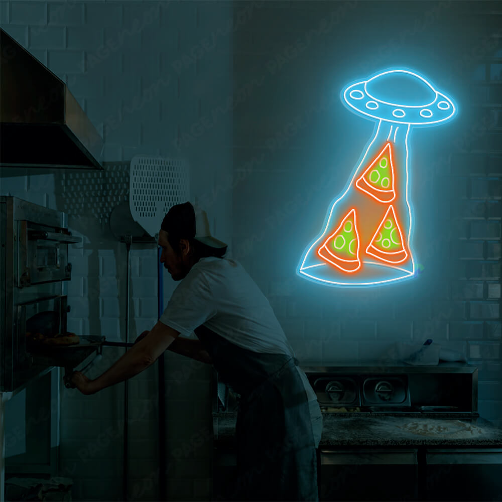 UFO Pizza Neon Sign Restaurant Led Sign 2