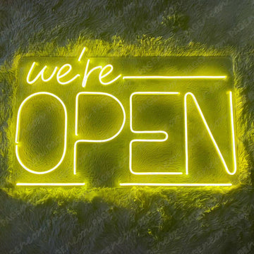 We Re Open Neon Sign Open Business Led Light Feature