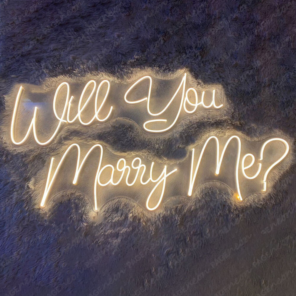 Will You Marry Me Neon Sign Led Wedding Sign Feature